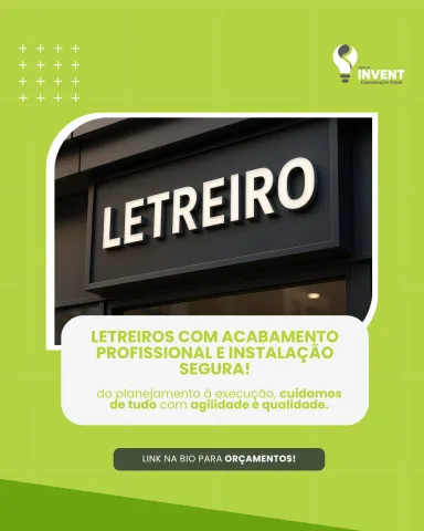 Seu letreiro precisa causar impacto? A gente resolve! Do planejamento à execução, cuidamos de tudo com agilidade…
